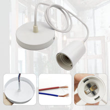 Carica l'immagine nel visualizzatore di Gallery, 2 pezzi Lampade Sospensione E27 in Metallo Portalampada con 100CM Cavo