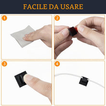 Carica l'immagine nel visualizzatore di Gallery, SOULWIT® 50 pezzi Autoadesivo Clip Cavo, Fermacavi Supporto Organizer la Gestione dei cavi per TV, PC, laptop, cavo Ethe