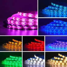 Carica l'immagine nel visualizzatore di Gallery, DC5V alimentato a batteria da pulsante 1M striscia LED blu 3528 60LED flessibile nastro LED per retroilluminazione TV, l
