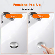 Carica l'immagine nel visualizzatore di Gallery, Ibergrif Tappo Scarico Lavabo Scanalato con Troppopieno