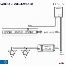 Carica l'immagine nel visualizzatore di Gallery, ETZ-105 Trasformatore elettronico 12V 105W
