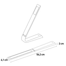 Carica l'immagine nel visualizzatore di Gallery, Suprema, Lampada da Tavolo Ricaricabile, Intensità Regolabile, Luce Calda, Naturale, Fredda, 130 Lm, Batteria Integrata 