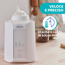 Carica l&#39;immagine nel visualizzatore di Gallery, Chicco Scaldabiberon Portatile Da Viaggio E Scaldapappa Con Tre Programmi E Spegnimento Automatico, Bianco, ‎14 x 14 x 17.5 cm; 820 grammi