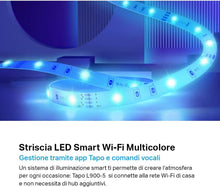Carica l'immagine nel visualizzatore di Gallery, TP-Link Tapo L900-5 Striscia LED Smart WiFi RGB 5m Alexa Google Senza Hub