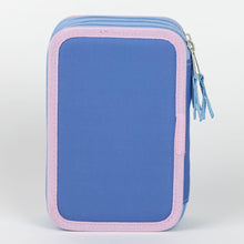 Carica l&#39;immagine nel visualizzatore di Gallery, Astuccio Stitch Disney astuccio multiscomparto 3 zip per la scuola completo 44 pezzi penne matite colori pennarelli