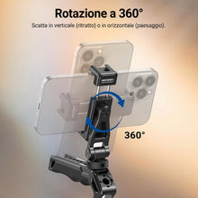 Carica l'immagine nel visualizzatore di Gallery, NEEWER GA010 Supporto Smartphone da Treppiede Metallico con Cold Shoe, 1/4"