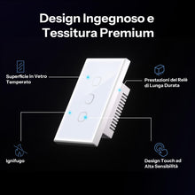 Carica l'immagine nel visualizzatore di Gallery, SONOFF TX Gen2 Interruttore Touch Intelligente per Parete: 2 Canali, Pannello Tipo 120, Wi-Fi 2.4GHz, App eWeLink, Compa