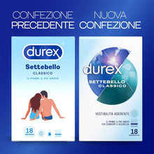 Carica l'immagine nel visualizzatore di Gallery, Durex Settebello Classico, Preservativi Durex Classici, 18 Profilattici