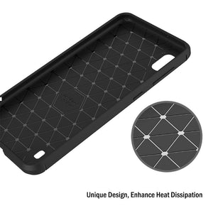 AICEK Cover Compatible Samsung Galaxy A10, Nero Custodia Samsung A10 Silicone Molle Black Cover per Galaxy A10 Soft TPU Case (6.2 Pollici)
