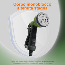 Carica l'immagine nel visualizzatore di Gallery, Ibergrif M22210 Pistola per Irrigazione 8 Modelli Regolabili, Pistola Multifunzione con Flusso D'Acqua Controllabile, La