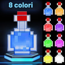 Carica l'immagine nel visualizzatore di Gallery, Mineup Bottiglia Magica Luce Notturna, Lampada Da Tavolo LED a Forma Di Pozione Con 8 Colori, Luci Colorate Cambiabili, 