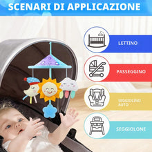 Carica l'immagine nel visualizzatore di Gallery, Giocattoli mobili per carrozzina, giocattoli per tettuccio auto, giocattoli per bambini da 0 mesi in su (cielo)