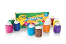 Carica l&#39;immagine nel visualizzatore di Gallery, CRAYOLA Lavabilissimi - 10 Tempere Lavabili per Bambini, Confezione da 10 Barattolini da 59 ml, Età Consigliata: da 3 Anni, per lavoretti e decorazioni, per dipingere in sicurezza