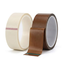 Carica l'immagine nel visualizzatore di Gallery, 2 Rotoli Nastro PTFE Resistente al Calore, 15mm x 10m, Marrone e Bianco, Nastro Adesivo in Teflon per Oscuramento LED, S