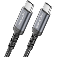Carica l'immagine nel visualizzatore di Gallery, deleyCON 1,5m USB C Ricarica (60W Ricarica Rapida) PD3.0 PPS USB-C a USB-C per iPhone 17 16 15 Pro Max Air Galaxy A16 A5