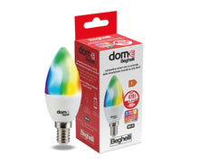 Carica l'immagine nel visualizzatore di Gallery, Beghelli - Lampadina LED Smart OLIVA E14 5W RGB-CCT WiFi, Compatibile con Alexa, App Dom-e, Controllo Vocale, Regolazione Colori e Intensità, Facile Installazione, 1 Unità, Bianco