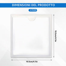 Carica l'immagine nel visualizzatore di Gallery, 3 pezzi Porta permesso di parcheggio per parabrezza auto, porta permesso auto autoadesivo, porta targa e badge universal