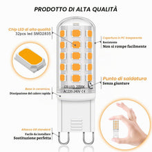 Carica l'immagine nel visualizzatore di Gallery, Auting Lampadina LED G9 4W 2700K 400LM 4 Pezzi