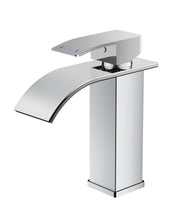 Carica l'immagine nel visualizzatore di Gallery, Rubinetto per Bagno FORIOUS, Rubinetto per Lavabo a Cascata in Nickel Spazzolato, Miscelatore Monocomando per Lavabo con Altezza del Beccuccio di 110 MM, Risparmio Idrico, Risparmio Energetico.