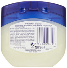 Carica l'immagine nel visualizzatore di Gallery, Vaseline Pura vaselina originale 100ml