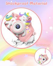 Carica l'immagine nel visualizzatore di Gallery, Macchina Fotografica Bambini, Gofunly 2.0 Pollici Schermo Mini Ricaricabile Fotocamera Digitale, 1080P HD Videocamera Regalo Giocattolo di Natale &amp;Compleanno per Ragazze 3-12 Anni, Scheda 32GB