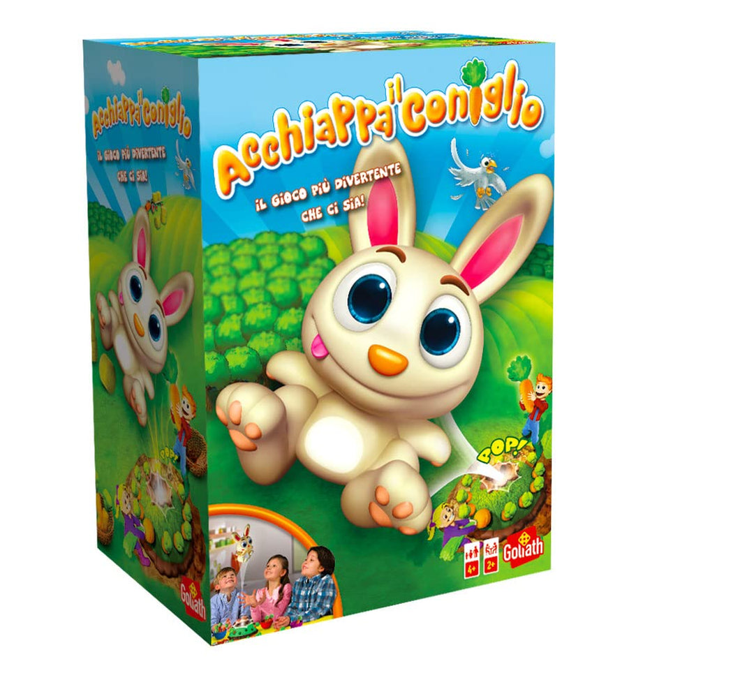 Goliath Acchiappa il Coniglio, Gioco da Tavolo per Bambini e Bambine dai 4 Anni in su, Gioco d'Azione con Coniglio e Carote, Stimola i Riflessi, Gioco per Regalo