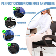 Carica l'immagine nel visualizzatore di Gallery, Ainiv Cuscino del Sedile in Memory Foam, Cuscino del Coccige Antiscivolo Regolabile per Seggiolino Auto, Sedia da Ufficio o Sedia, Adatto per Alleviare il Dolore Alla Schiena, All'anca e al Coccige