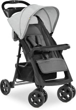 Carica l&#39;immagine nel visualizzatore di Gallery, Hauck Passeggino Shopper Neo 2 - Passeggino Compatto dalla Nascita fino a 25 kg - Passeggino Pieghevole con 2 Portabibite, Reclinabile con Finestrina - Grande Cesto Portaoggetti - Grigio
