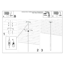 Carica l'immagine nel visualizzatore di Gallery, SOLLUX lighting Lampada Da Soffitto Lampada Da Sospensione Di Acciaio 1 Paralume 8 x 8 x 114 cm Beige Pastelo