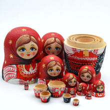 Carica l'immagine nel visualizzatore di Gallery, Marchio di Matrioska specializzato, nesting dolls Matrioske Bambola Matrioska russa in 7 pezzi tiglio di zona frigida re
