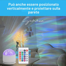 Carica l'immagine nel visualizzatore di Gallery, Lampada Aurora Boreale Proiettore Stelle Soffitto Proiettore Aurora Boreale con 16 Effetti di Illuminazione/Telecomando 