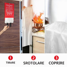 Carica l'immagine nel visualizzatore di Gallery, Flintronic Coperta Antincendio per Casa e Cucina, 2 Pezzi (1M x 1M)