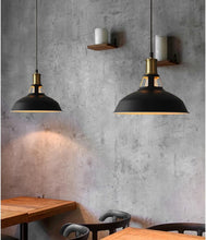 Carica l'immagine nel visualizzatore di Gallery, iDEGU 2 Pezzi Lampadario a Sospensione Vintage Industriale 27cm Plafoniera in Metallo E27 Lampadario Soffitto Retro Lamp