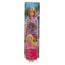Carica l&#39;immagine nel visualizzatore di Gallery, Barbie Bambola Bionda con Abito Viola con Cuoricini Gialli, Giocattolo per Bambini 3+ Anni, GHW45