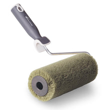 Carica l'immagine nel visualizzatore di Gallery, Boldrini rullo professionale completo di manico. Lunghezza rullo 23 cm - Tessuto nylon 21 mm colore verde – Ideale con i