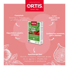 Carica l'immagine nel visualizzatore di Gallery, ORTIS Frutta&amp;Fibre Forte 24 Compresse - Transito Intestinale - Azione Rapida