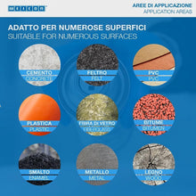 Carica l'immagine nel visualizzatore di Gallery, WEICON Spray Sigillante Impermeabilizzante Universale - Plastica Liquida Adesiva per Sigillatura Fessure e Cuciture - Im