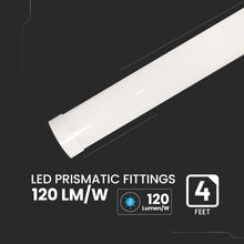 Carica l'immagine nel visualizzatore di Gallery, V-TAC Plafoniera LED Lineare da Soffitto 120 cm - [ CCT 3 in 1 - REGOLATORE LUCE CALDA, NEUTRA, FREDDA] - 40W - Lampada 