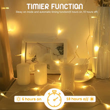 Carica l'immagine nel visualizzatore di Gallery, A.bigwhale Catena Luminosa 3 m 30 LED, Luci LED Batteria bianco caldo con timer 6H, luci fiabesche per interni, Natale, 