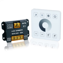 Carica l'immagine nel visualizzatore di Gallery, TOPAI Controller LED Dimmer Touch Panel telecomando RF DC 5-24V 15A*2 (Potenza massima 12V 360W/24V 720W) Telecomando wi