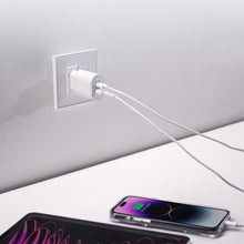 Carica l'immagine nel visualizzatore di Gallery, SBS caricabatterie da parete 20W a ricarica ultra rapida power delivery, con 1 porta USB-C e 1 USB, caricatore da muro p