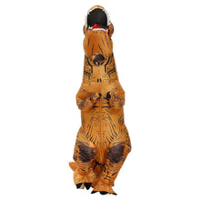 Carica l'immagine nel visualizzatore di Gallery, JASHKE Costume Dinosauro Gonfiabile Tuta T-rex Gonfiabile Costumi Trex Gonfiabili Travestimento Dnosauro per Adulti