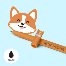 Carica l'immagine nel visualizzatore di Gallery, Legami - Set di 4 Penne Gel Cancellabili, Temi Dino, Teddy Bear, Corgi, Llama, Sfera sull'Estremità per Rimuovere l'Inchiostro - Nero, Blu, Verde, Rosso, Termosensibile, Diametro Punta 0,7 mm