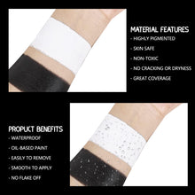 Carica l&#39;immagine nel visualizzatore di Gallery, Halloween Trucco Bianco e Nero, 50g x 2Pezzi Pittura del Viso Corpo, Trucca Bimbi Viso, Truccabimbi, Impermeabile e di Lunga Durata, Adatto per il Trucco Teatrale, Halloween, Carnevale