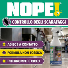 Carica l'immagine nel visualizzatore di Gallery, NOPE! Controllo Scarafaggi 500 ml - Spray Antiblattе per Interni ed Esterni