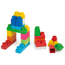 Carica l&#39;immagine nel visualizzatore di Gallery, Clementoni Clemmy Plus - 60 Mattoncini per Costruzioni, Gioco Prima Infanzia Made in Italy, Bambini 18-36 Mesi, 100% Igienici e Lavabili, per Sviluppare Manualità, Percezione Visiva e Fantasia, 14880