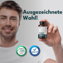 Carica l'immagine nel visualizzatore di Gallery, SOLVISAN - Capsule NAC 800 mg di N-Acetil-L-Cisteina - 200 capsule - Prodotto in Germania - Vegano, testato in laboratorio e senza additivi