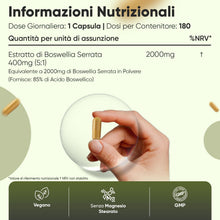 Carica l'immagine nel visualizzatore di Gallery, Boswellia Serrata WeightWorld, 180 Capsule Vegane (per 6 Mesi) da 2000mg