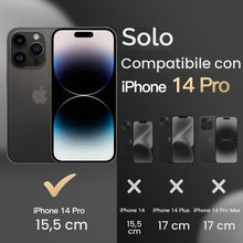 Carica l'immagine nel visualizzatore di Gallery, JETech Cover Robusta per iPhone 14 Pro, Nero