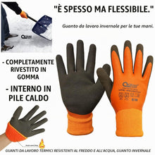 Carica l'immagine nel visualizzatore di Gallery, 1 Paio Guanti da lavoro termici, resistenti al freddo e all'acqua, completamente rivestiti in lattice, palmo zigrinato p